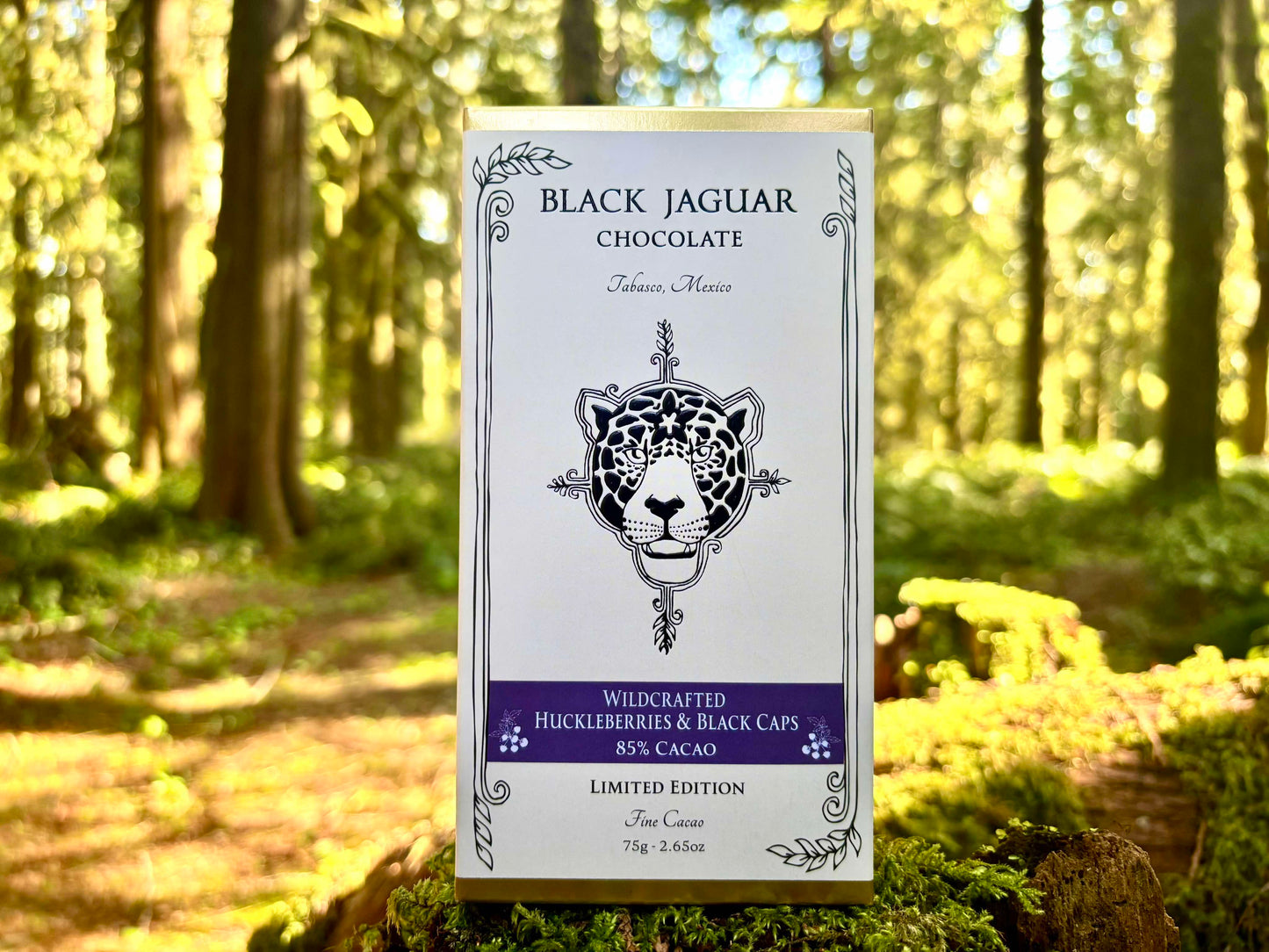 Wildcrafted Evergreen Huckleberry & Black Caps - 85% Cacao