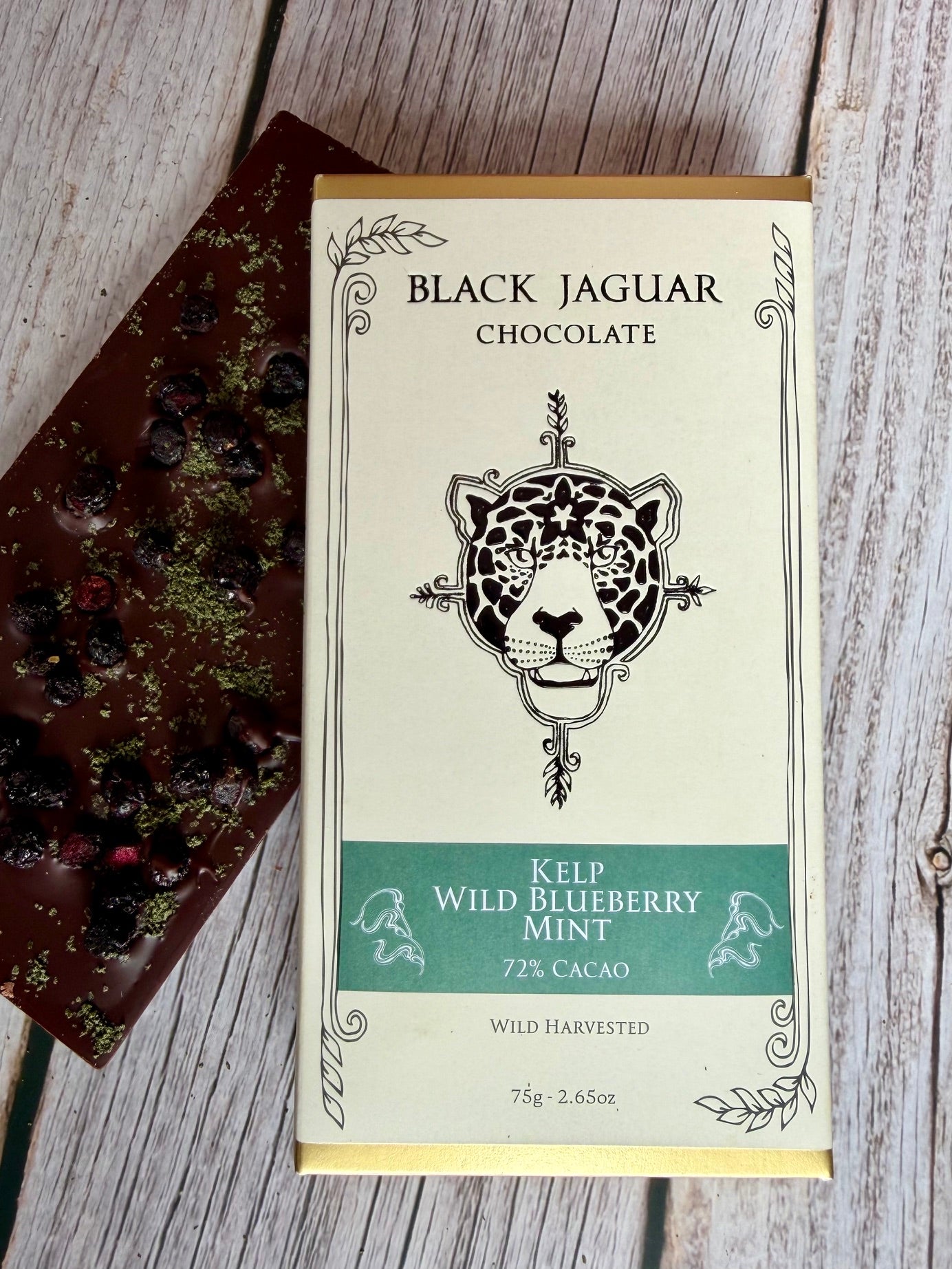 Kelp, Wild Blueberry & Mint - 72% Cacao