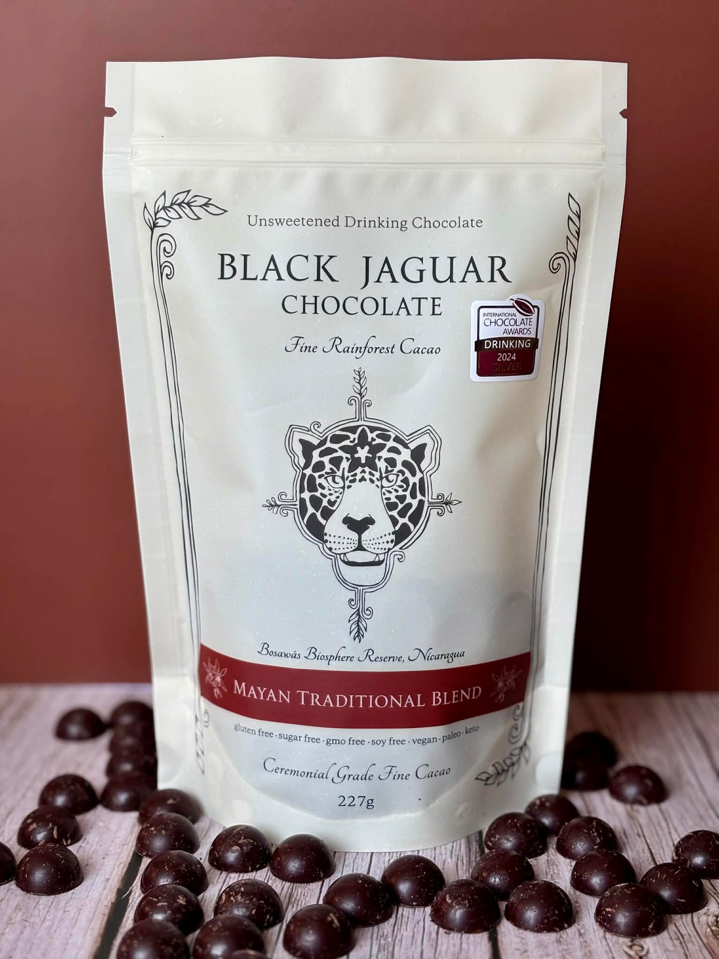 Drinking Chocolate (227g) - Mayan Traditional Blend - Unsweetened Cacao