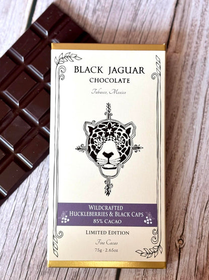 Wildcrafted Evergreen Huckleberry & Black Caps - 85% Cacao