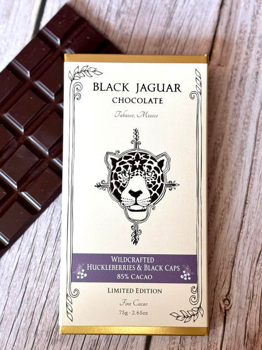 Wildcrafted Evergreen Huckleberry & Black Caps - 85% Cacao